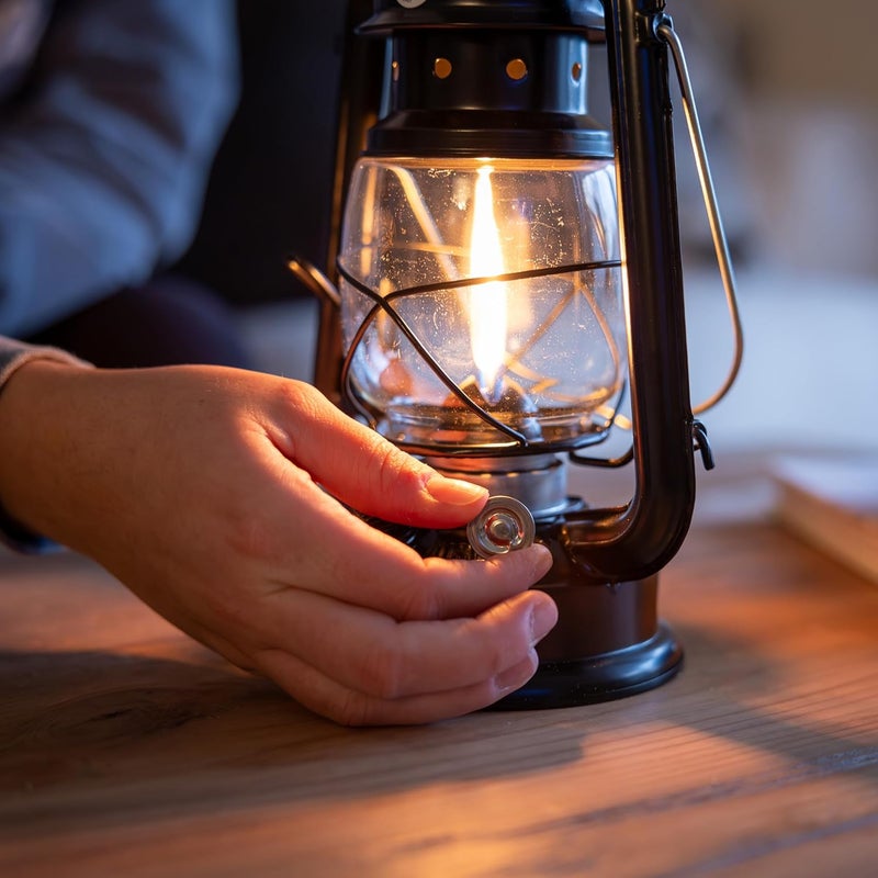 Lamplight Farmer's Lantern - Vintage Black Oil Lamp for Indoor and Outdoor Use - Image 3